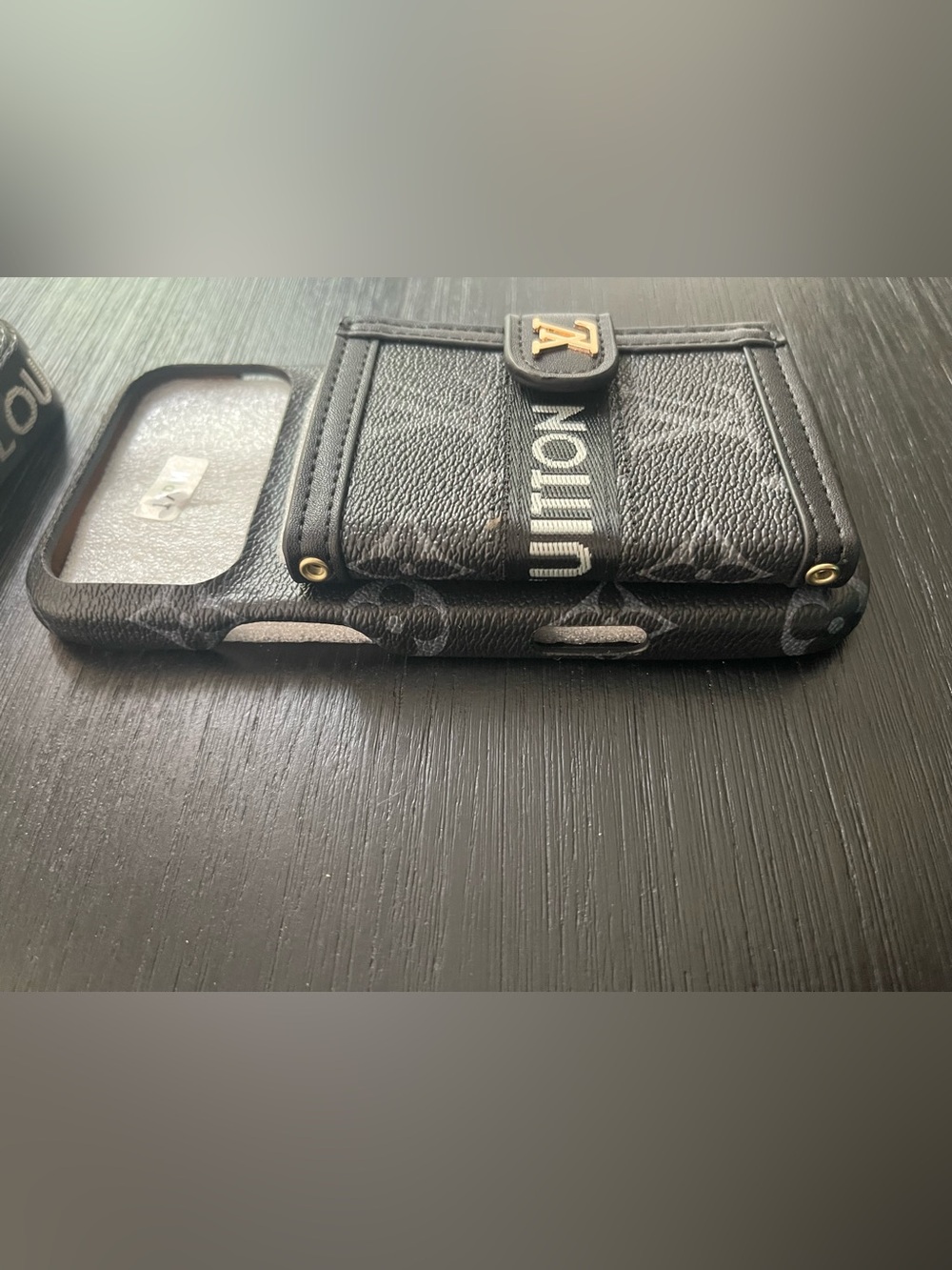 iPhone 17 pro max crossbody Cardholder Phone Case - Picture 3 of 11